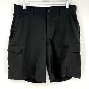 Orvis Men's Black Cargo Shorts Size 32 Zip Pockets Golf Fishing Outdoors